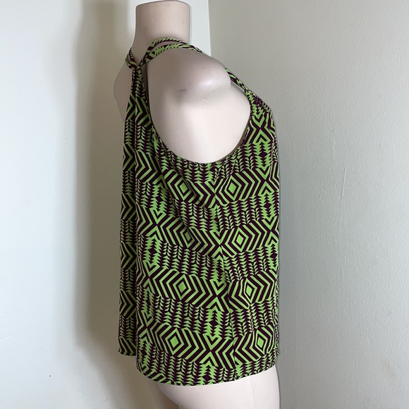 Bright Optical Illusion Chevron Strappy Aztec Tank - Picture 7 of 11